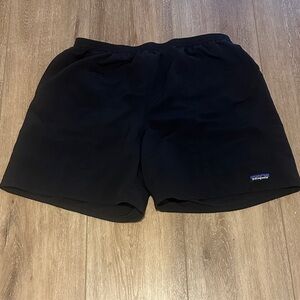 Patagonia Men's Baggies Black Athletic Swim Shorts